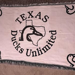 Texas Ducks Unlimited Throw Blanket